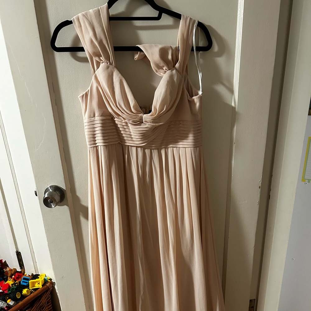 Nude pink formal dress